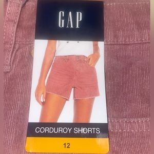 Gap ladies corduroy shorts Pink size 12
